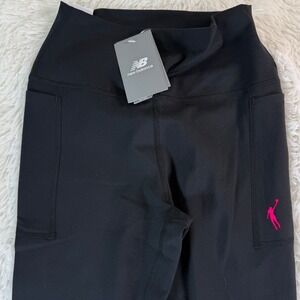 New Balance Harmony 27 Black High Rise Athletic Leggings Medium NWT Yoga Gym